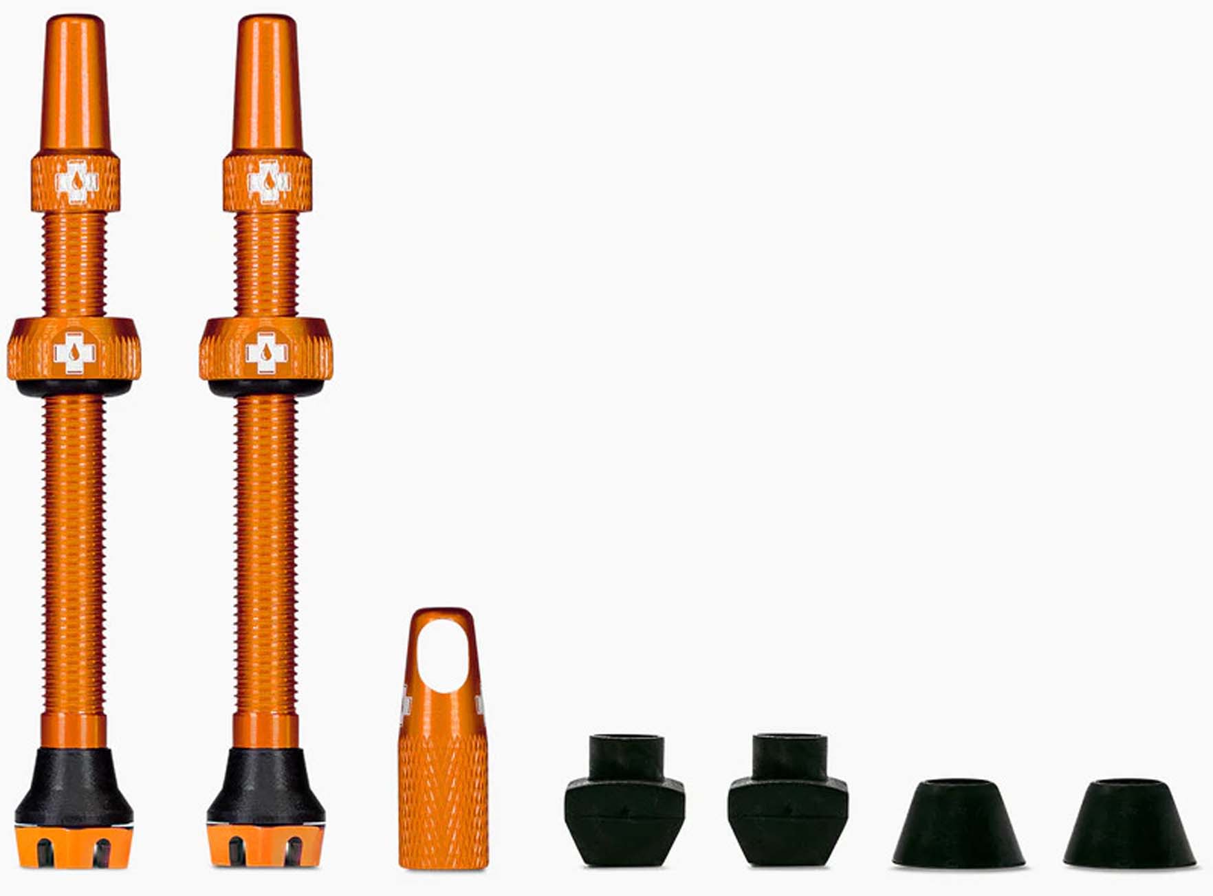 Muc-Off Helt nye slangeløse ventiler - Ventil 44 mm orange
