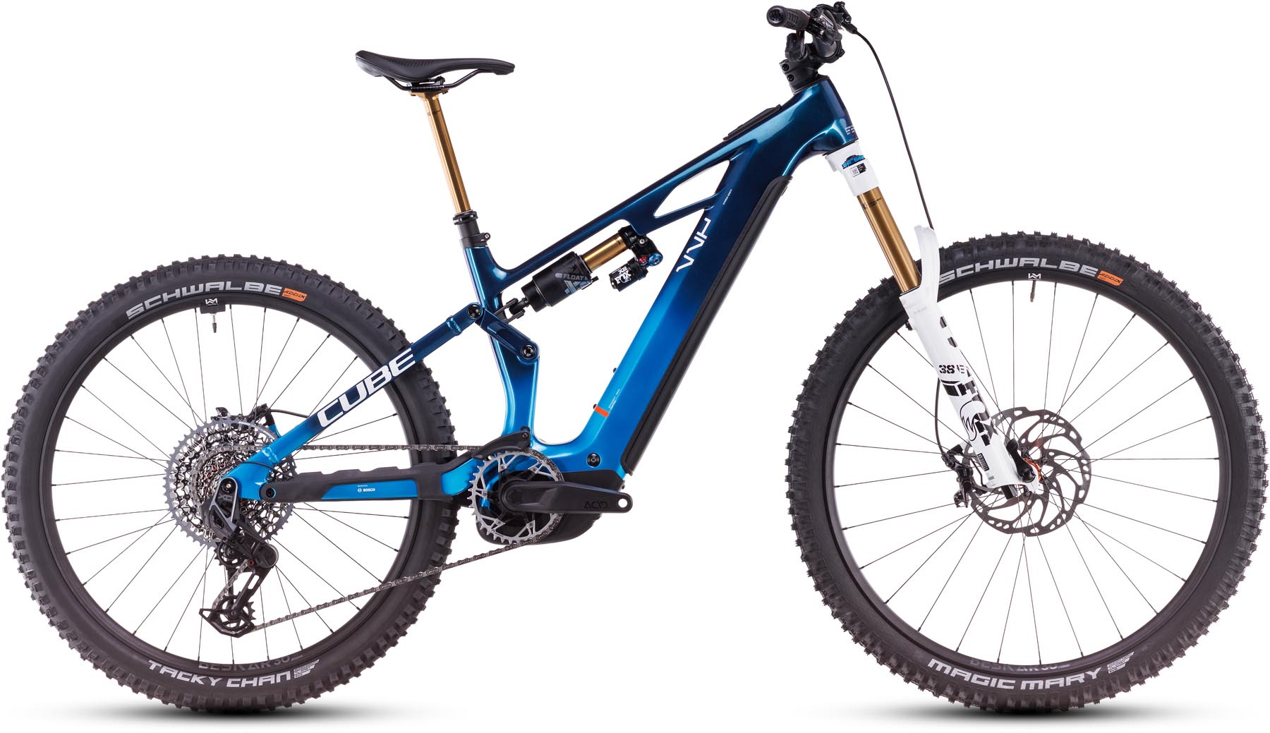 Cube Stereo Hybrid ONE77 HPC AT 800 actionteam 2025 - Elcykel Fuldafdæmpede Mountainbike