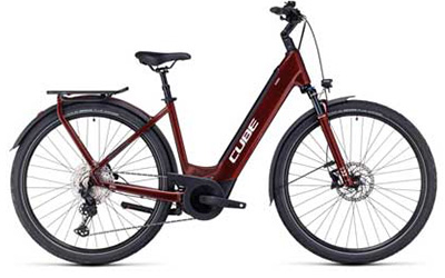 Klik her for at se Cube-elcykler med lavt stige-stel.