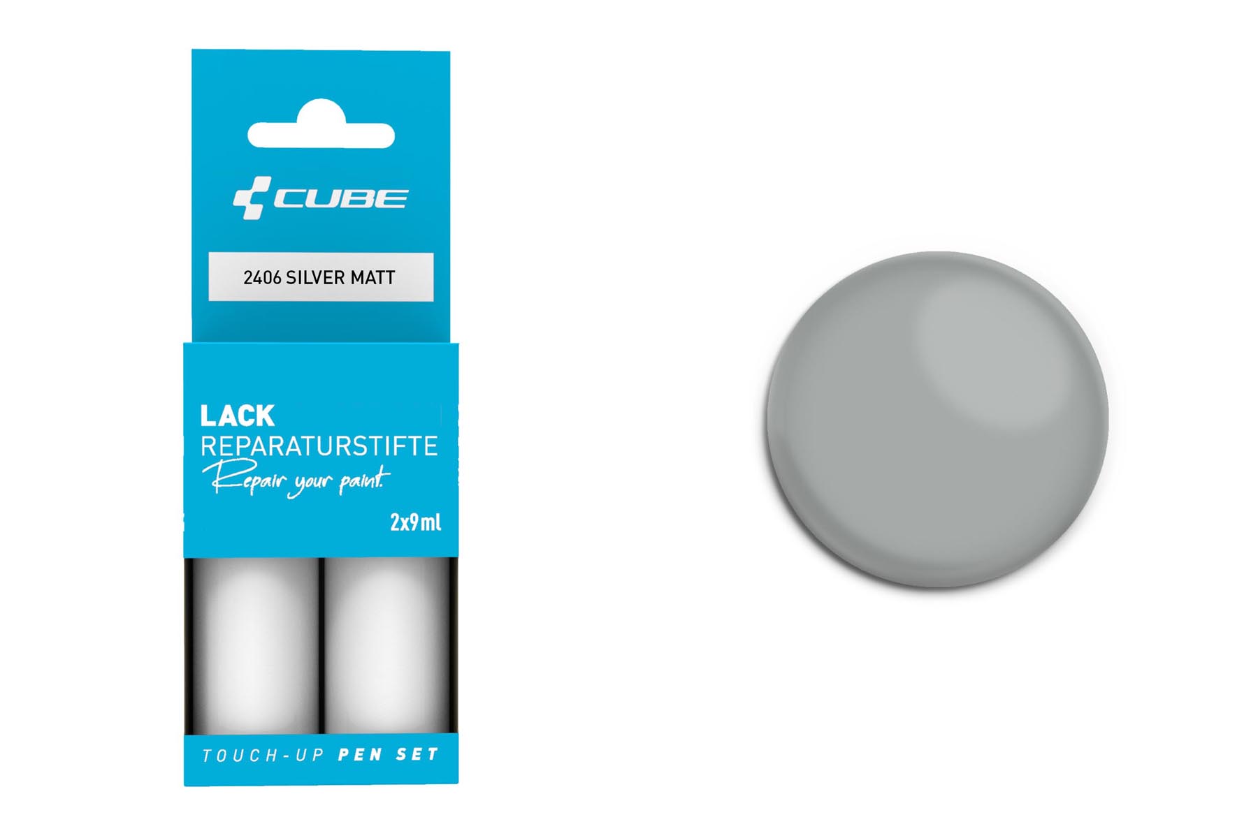 Cube Lakstift-sæt sølv mat 2406