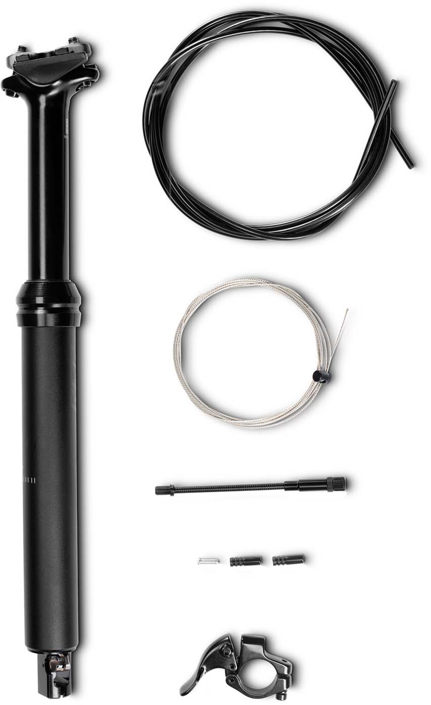 RFR Teleskop-sadelpind, sort, til Fully-mountainbikes 15 tommer, 16 tommer – 31,6 mm x 365 mm (100 mm)