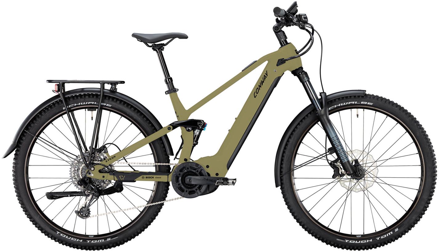 Conway Xyron SUV 4.0 750Wh reseda green matt 2025 - Elcykel Fuldafdæmpede Mountainbike