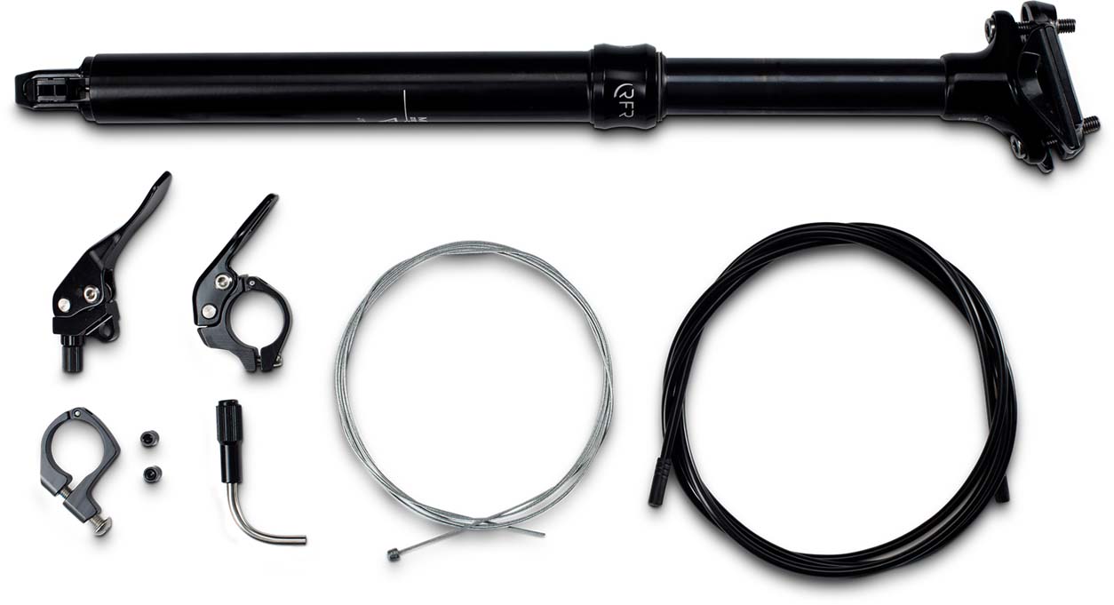 RFR Teleskop-sadelpind PRO "Inside" sort - 27,2 mm x 400 mm