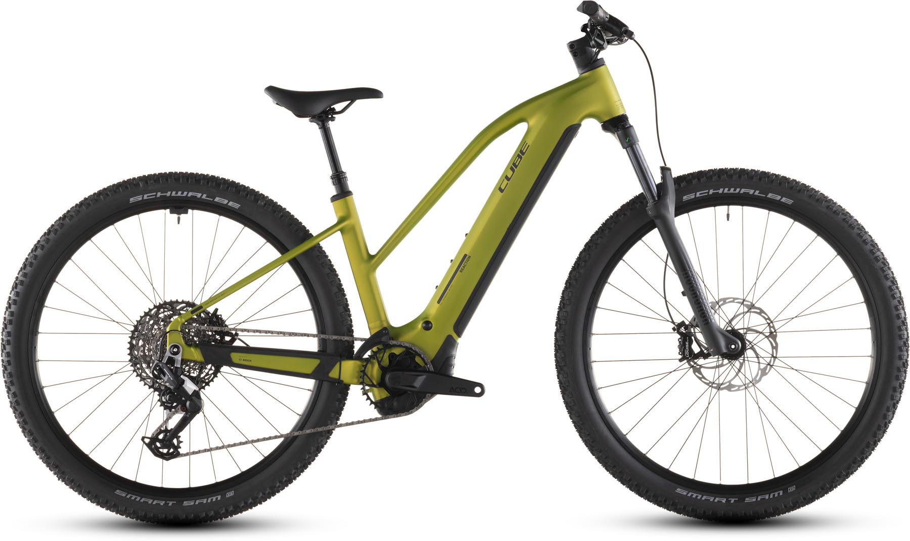 Cube Reaction Hybrid Race 800 lizard n black 2026 - Elcykel Hardtail Mountainbike Damer