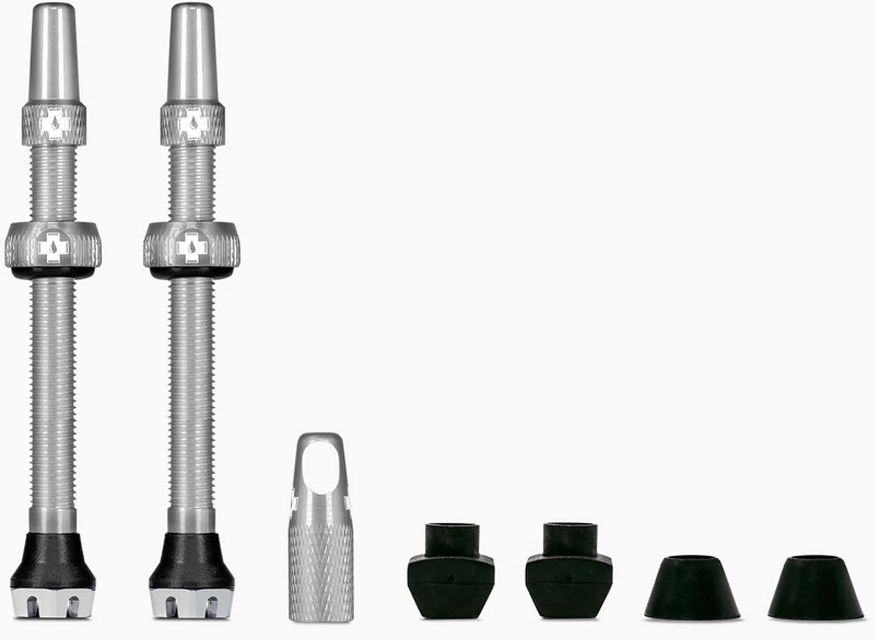 Muc-Off Helt nye slangeløse ventiler - Ventil 44 mm sølv