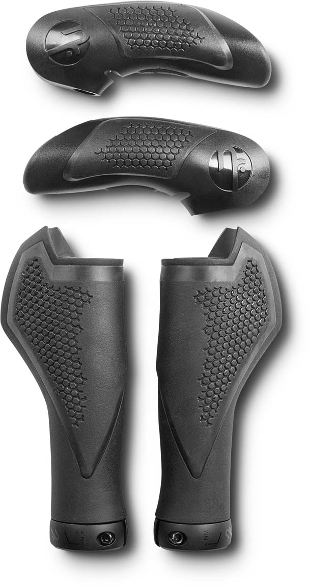 Natural Fit Håndtag COMFORT Bar Ends Medium sort