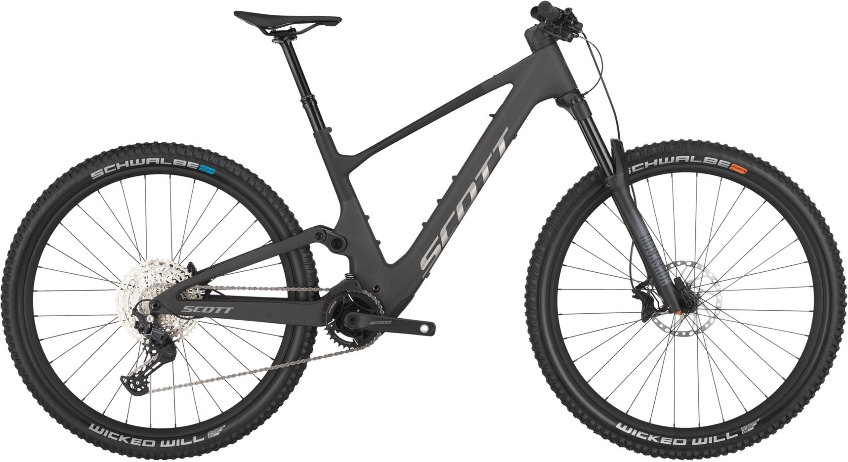 Scott Lumen 920 carbon black 2025 - Elcykel Fuldafdæmpede Mountainbike