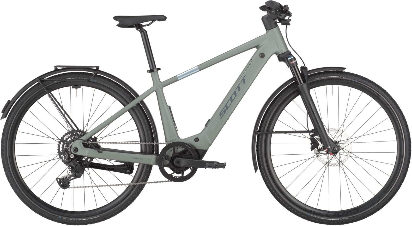 Scott Passage 30 highland green 2025 - Elcykel Trekkingcykel Herrer