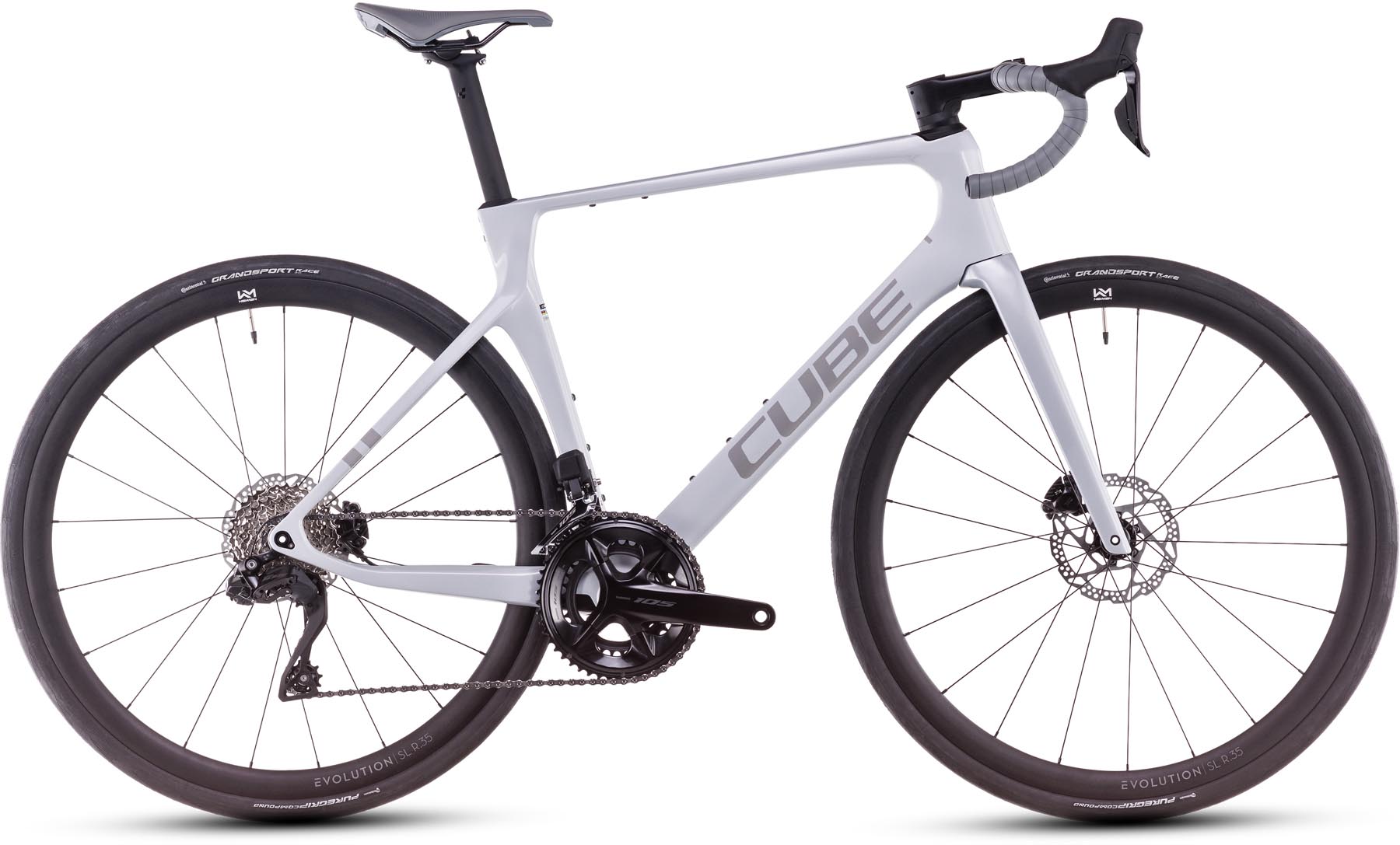 Cube Agree C:62 ONE foggrey n grey 2025 - Carbon Racercykel