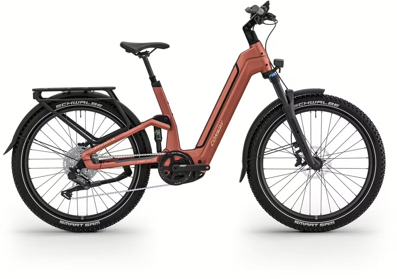 Conway Cairon SUV FS 6.0 Auto rustred matt 2026 - Elcykel Fuldafdæmpede Mountainbike lav indstigning