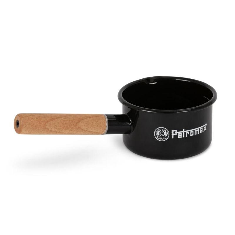Petromax Emaljeret gryde med håndtag, sort - 0,5 liter