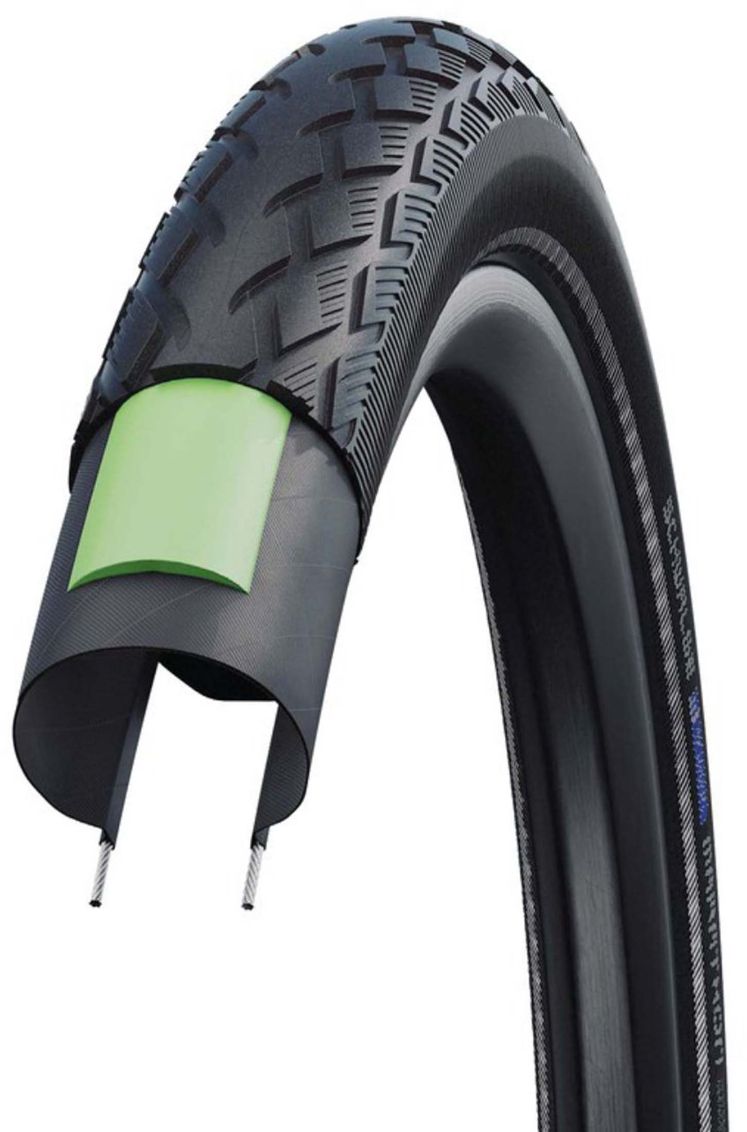 Schwalbe Dæk Marathon HS420, 26x2,00" 50-559 sw-TwinSkin Refl.GG EC