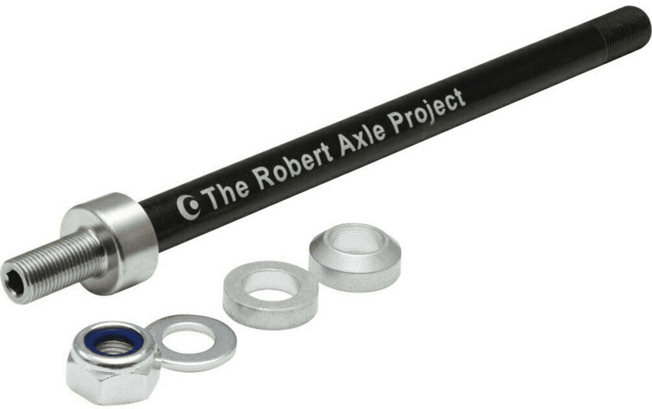 Robert Axle -projektet Kid Axle - gennemgående aksel til cykelanhænger M12x1,0 169/176/184