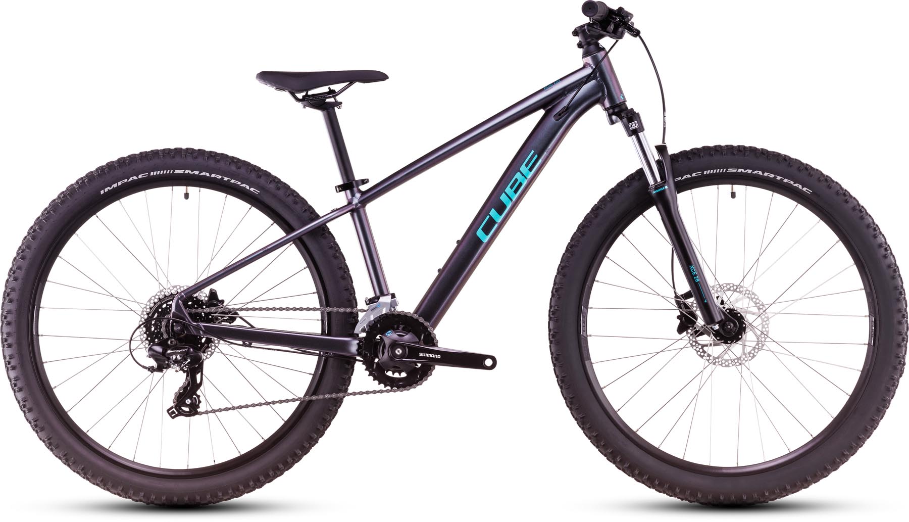 Cube Acid 260 Disc galactic n cyan 2025 - Børnecykel 26 tommer
