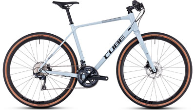 Cube Nulane SLX fitnesscykel i hvid.