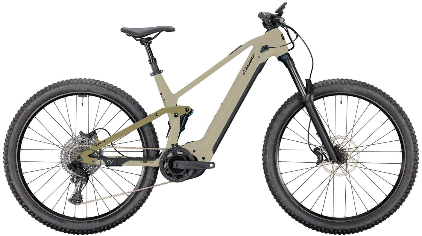 Conway Xyron LT 9.0 800Wh desert matt / bronze matt 2025 - Elcykel Fuldafdæmpede Mountainbike