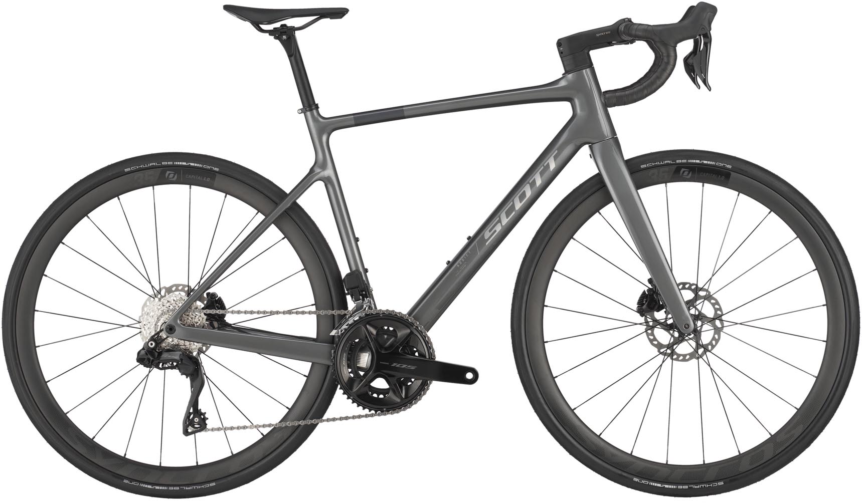Scott Addict 30 slate grey 2025 - Carbon Racercykel
