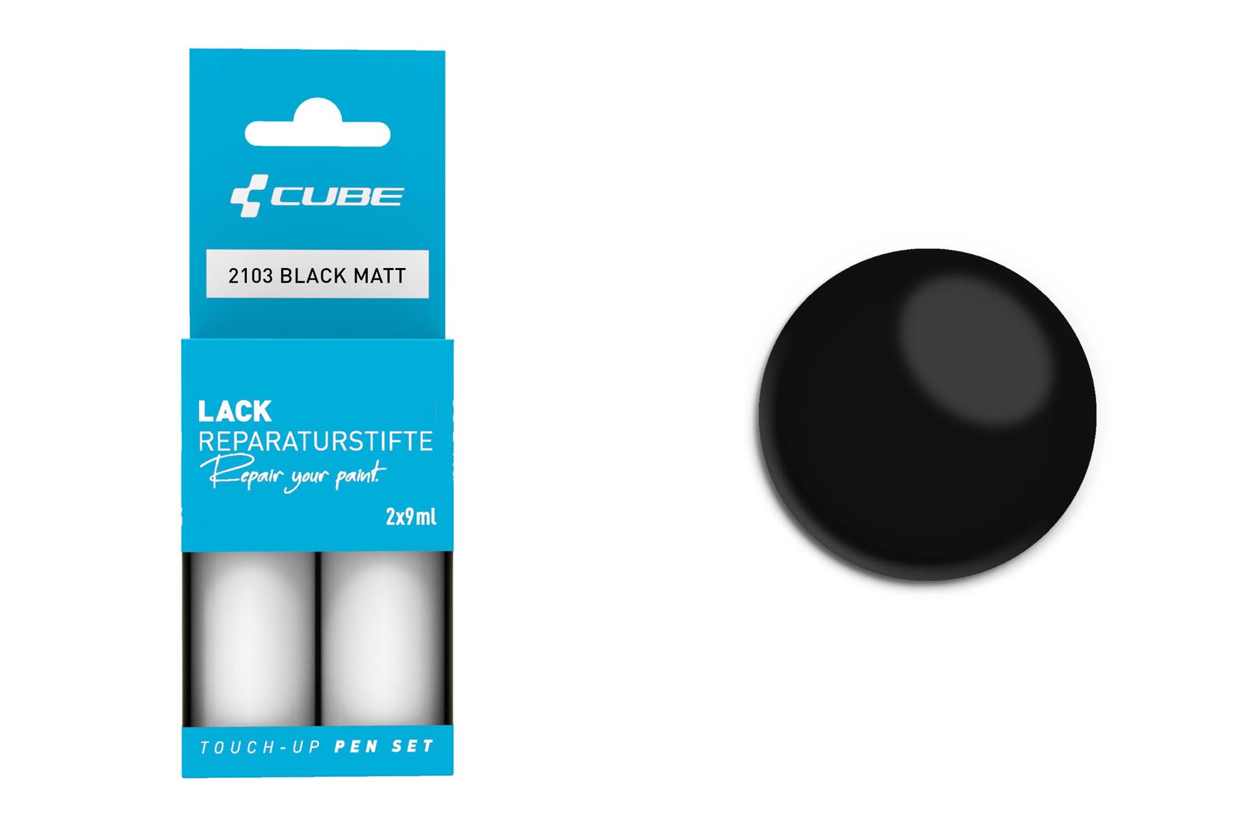 Cube Lakstift-sæt, sort mat 2103