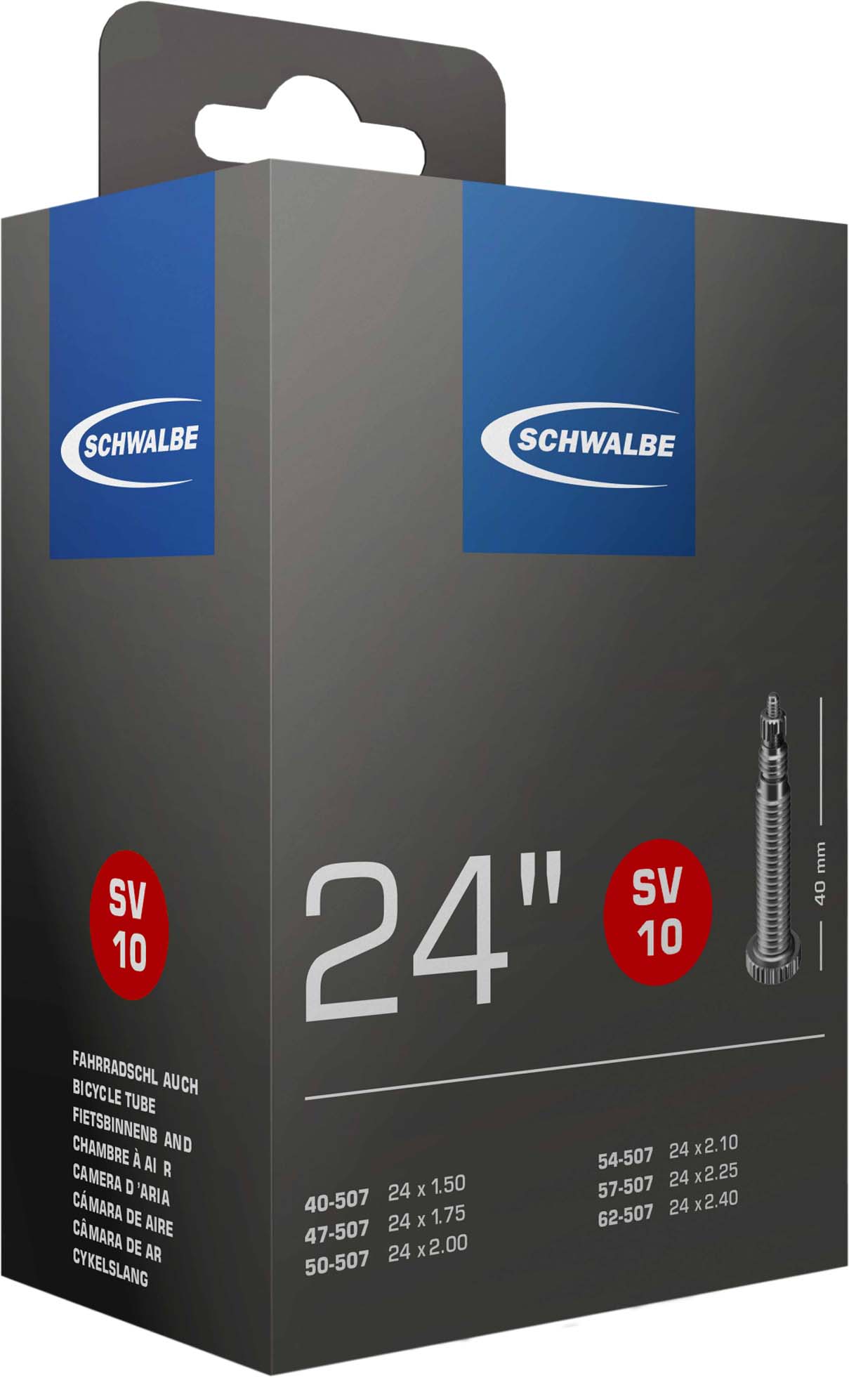 Schwalbe Slang 24x1,75-2,50 S SV10 40 mm 47/62-507