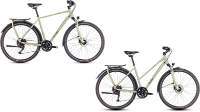 To Cube Kathmandu ONE-cykler, én med diamantstel og én med trapezstel