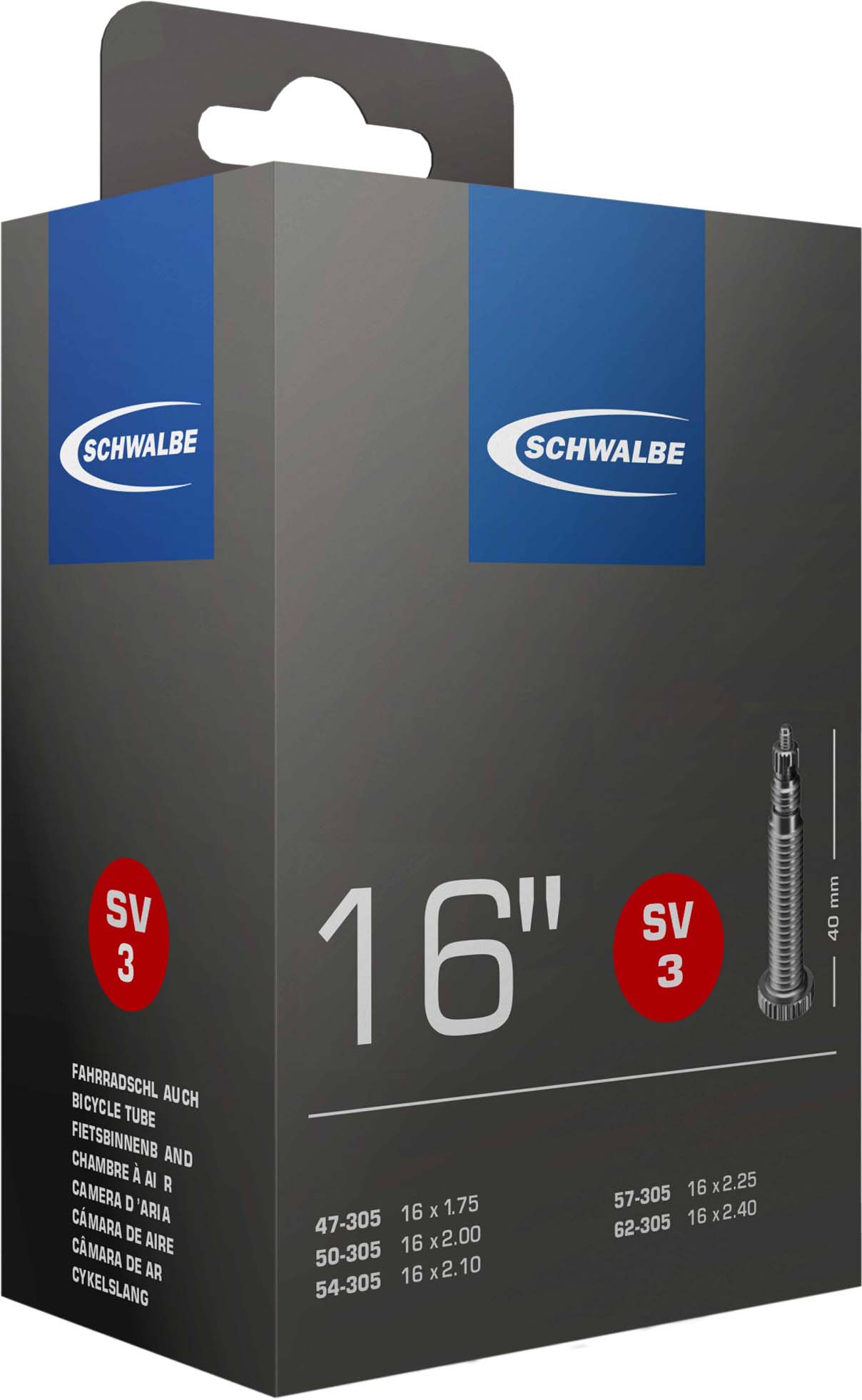 Schwalbe Slang SV, nr. 3 (16")