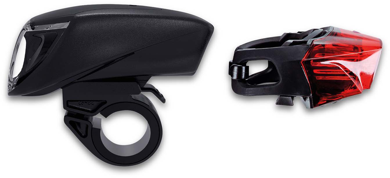 RFR Belysningssæt Tour 90 USB sort