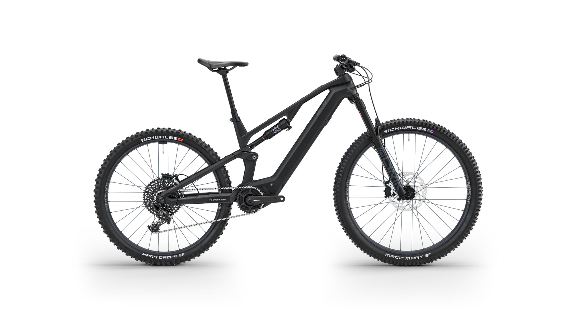 Conway Ryvon ST 4.0 Full Suspension carbon matt / black 2025 - Elcykel Fuldafdæmpede Mountainbike