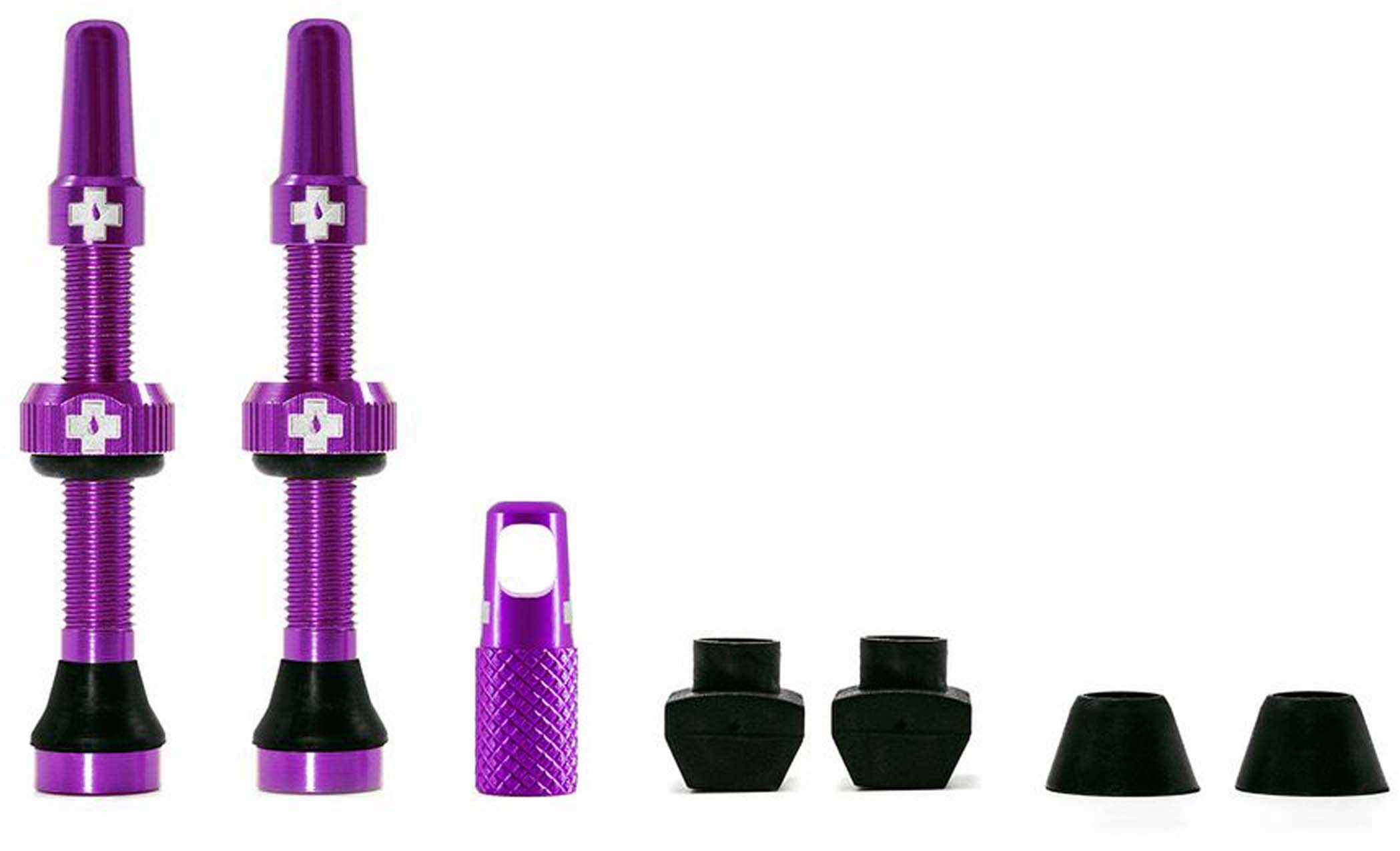 Muc-Off Tubeless Valve Kit Universal til MTB &amp; Road  lilla 60