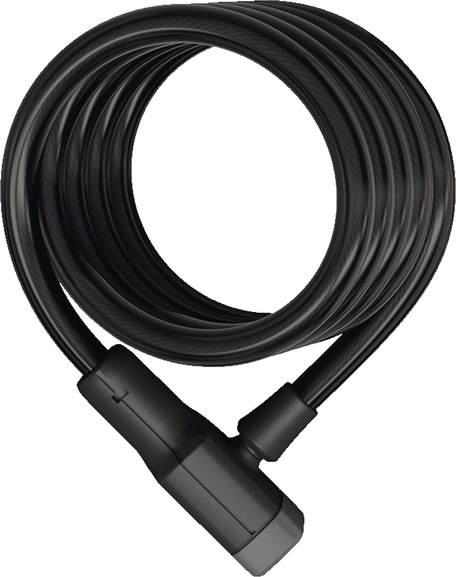 Abus Spiralkabellås Booster 6512K/180 sort SR