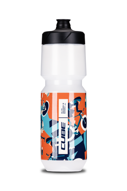 Cube Drikkeflaske Flow 750 - blå og orange