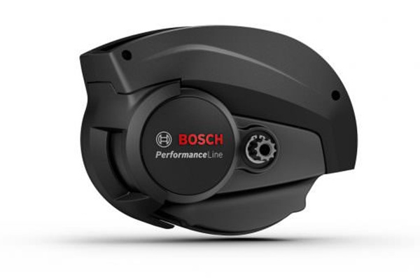 Her ses en sort Bosch-motor til elcykler fra Performance Line-serien