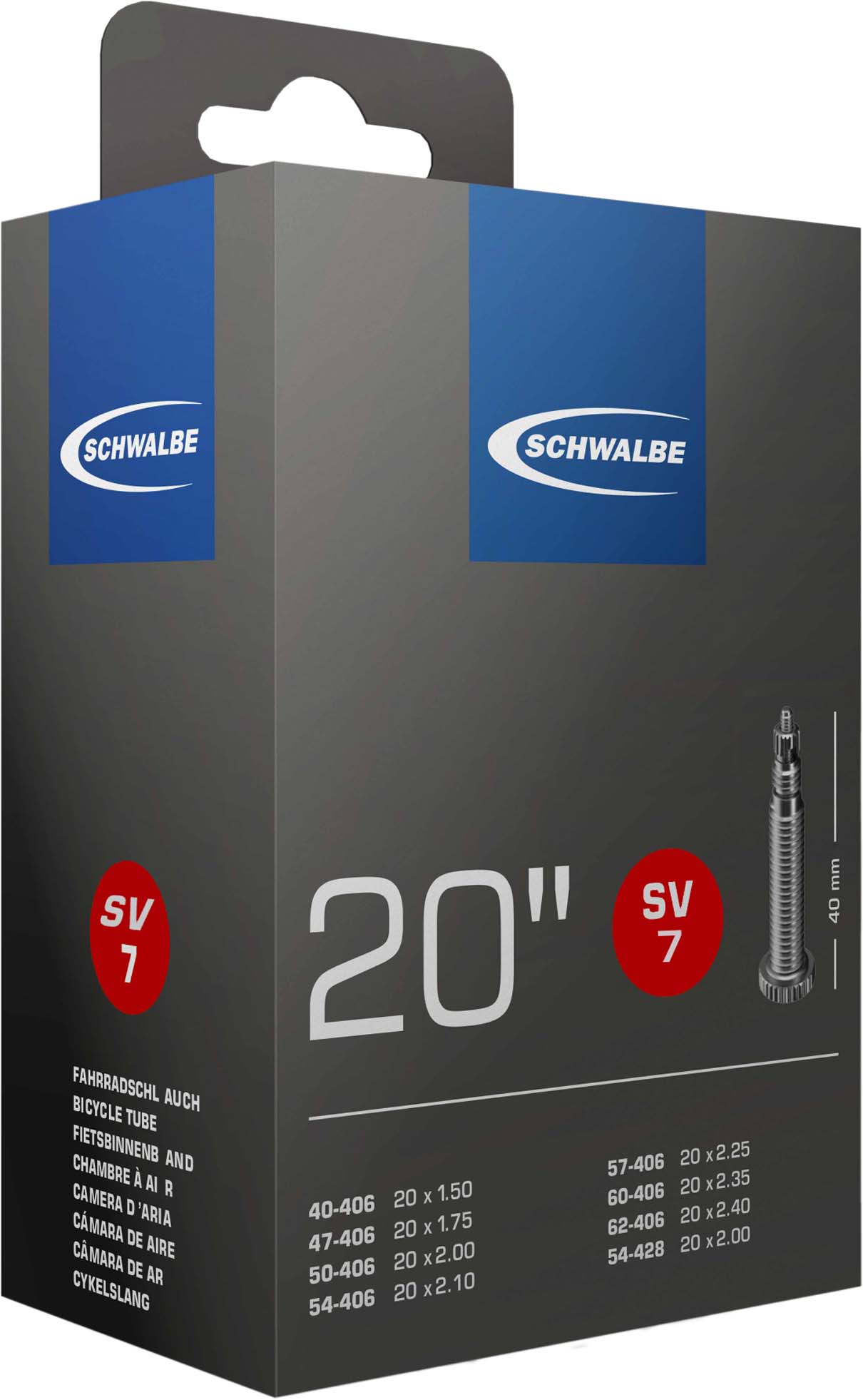 Schwalbe Slang 20x1,50-2,50 S SV NR. 7 (20")