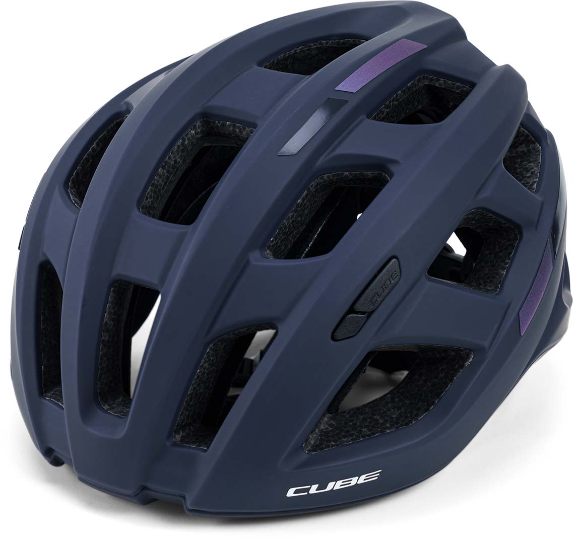 CUBE Hjelm ROAD RACE Teamline - blå og mintgrøn