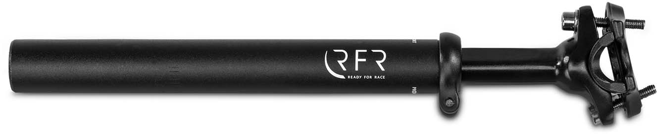 RFR Fjedret sadelpind (80-120 kg) sort - 27,2 mm x 300 mm
