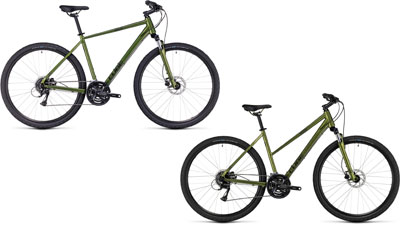 To Cube Nature-cykler med diamantstel og trapezstel.