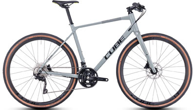 Cube Nulane Pro motionscykel i gråt.