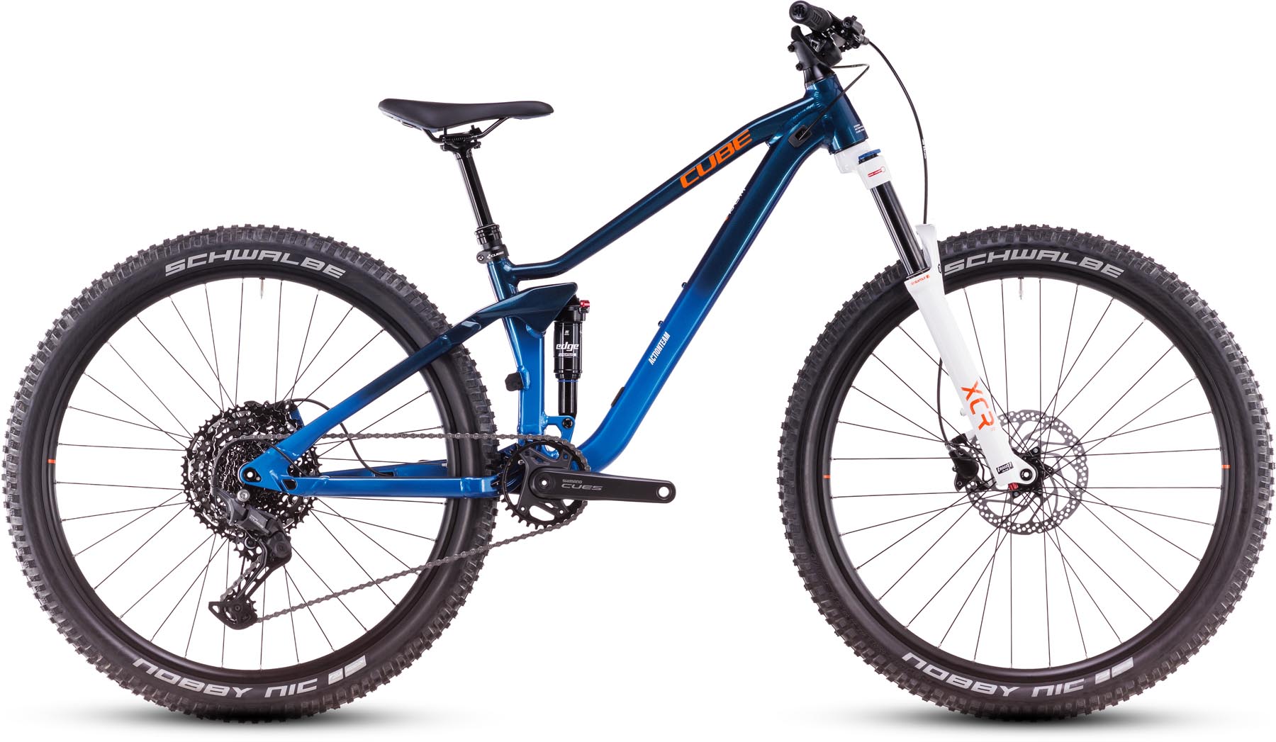 Cube Stereo ONE22 Rookie actionteam 2025 - Fuldafdæmpede Mountainbike
