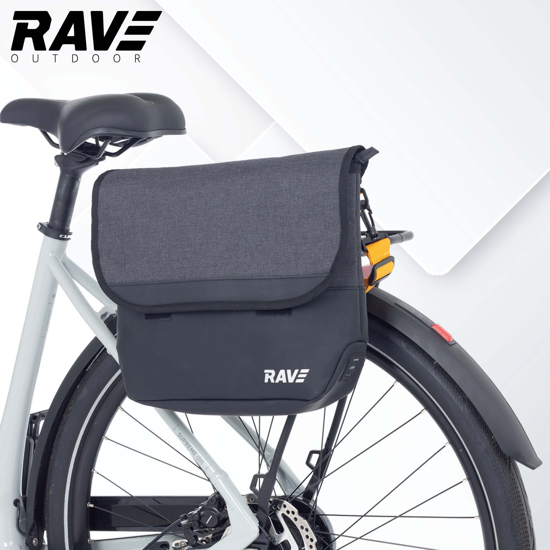 RAVE Cykel taske Bagagebærer taske Business taske - ca. 8 liter sort
