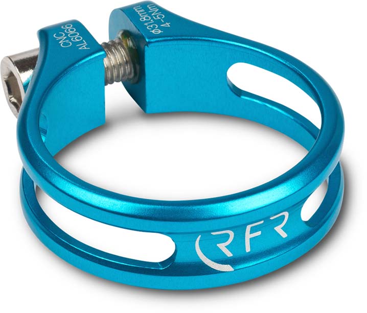 RFR Sadelklemme Ultralight 31,8 mm blå